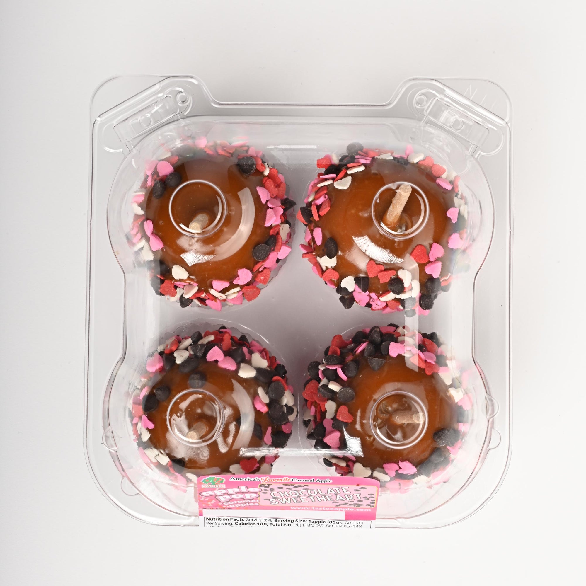 Caramel Apple Pop Chocolate Sweetheart 12-Pack